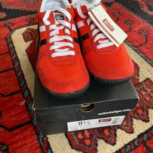 Onitsuka Tiger Ultimate 81 Fiery Red / Black Mens 8.5 Womens 10